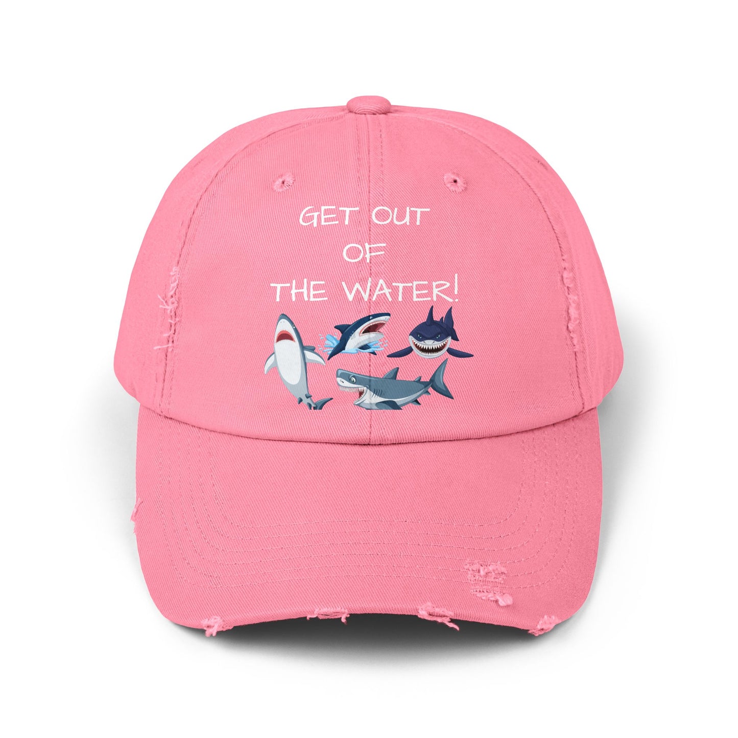 'Get Out of the Water!' Cap in Pink