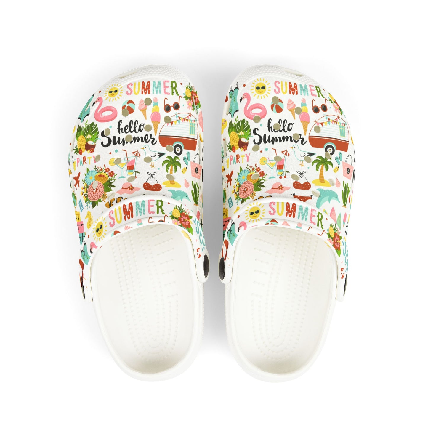 Hello Summer Foam Crocs for Kids!