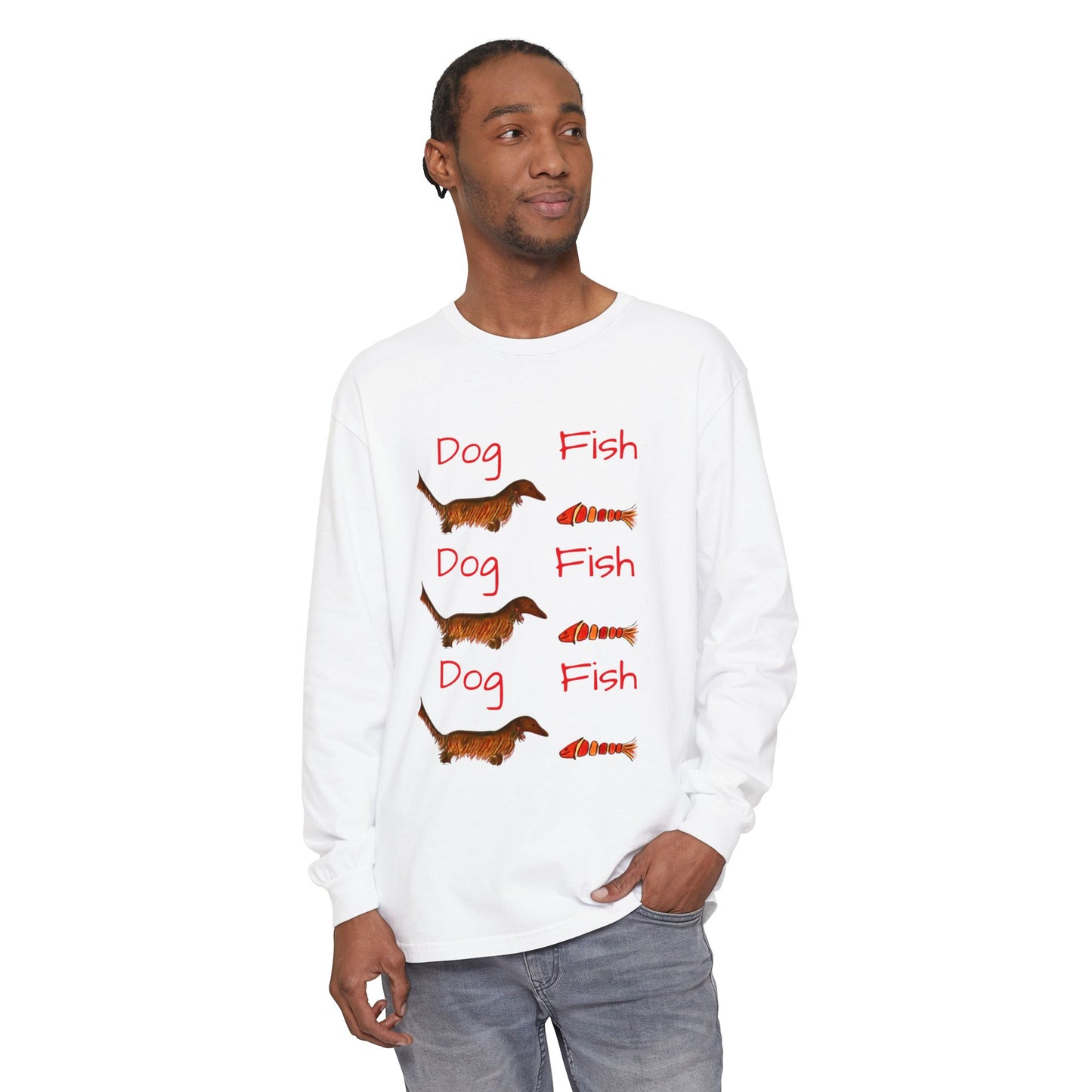 "Dog-Fish"- Long Sleeve T-Shirt