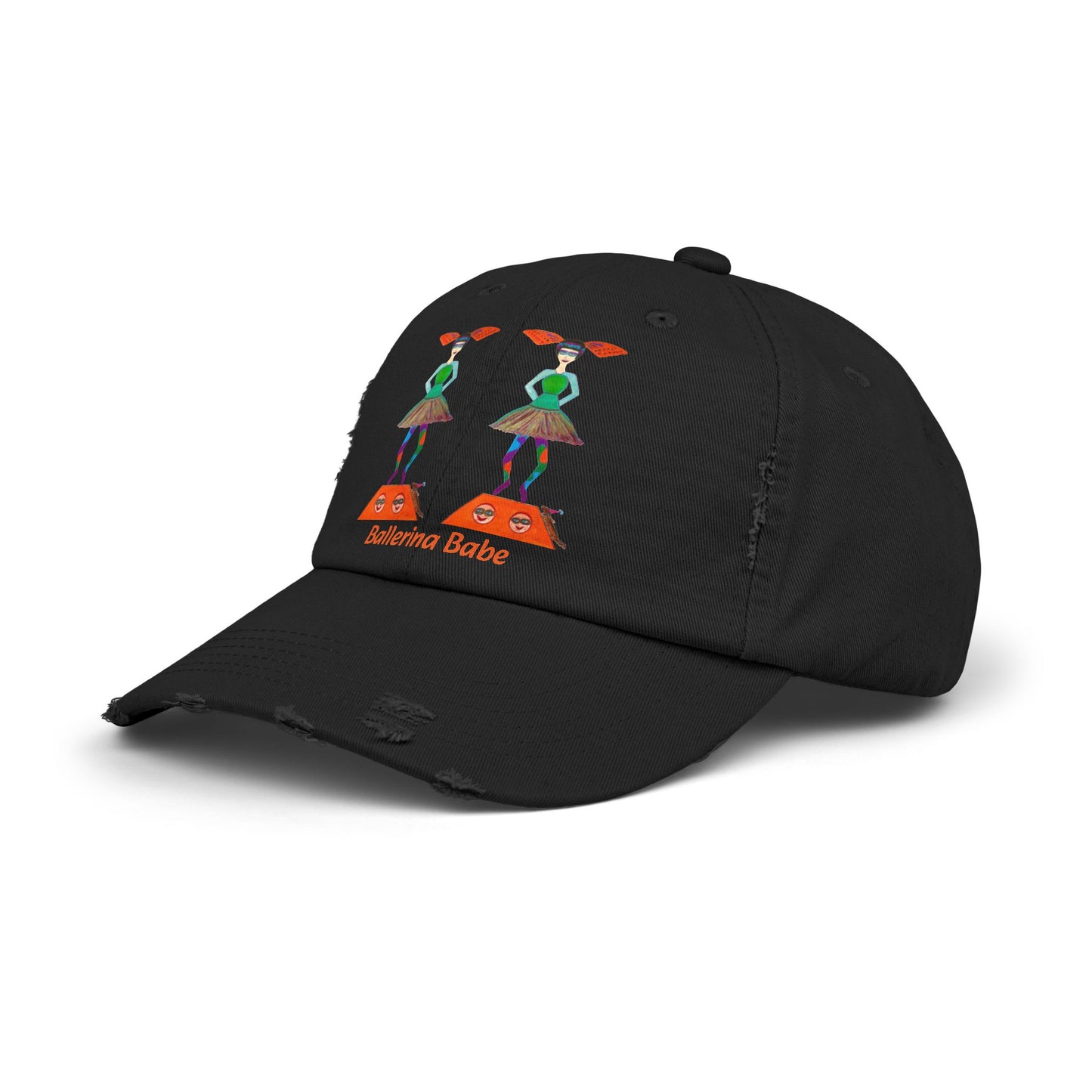 Ballerina Babe (Gia) Unisex Distressed Cap