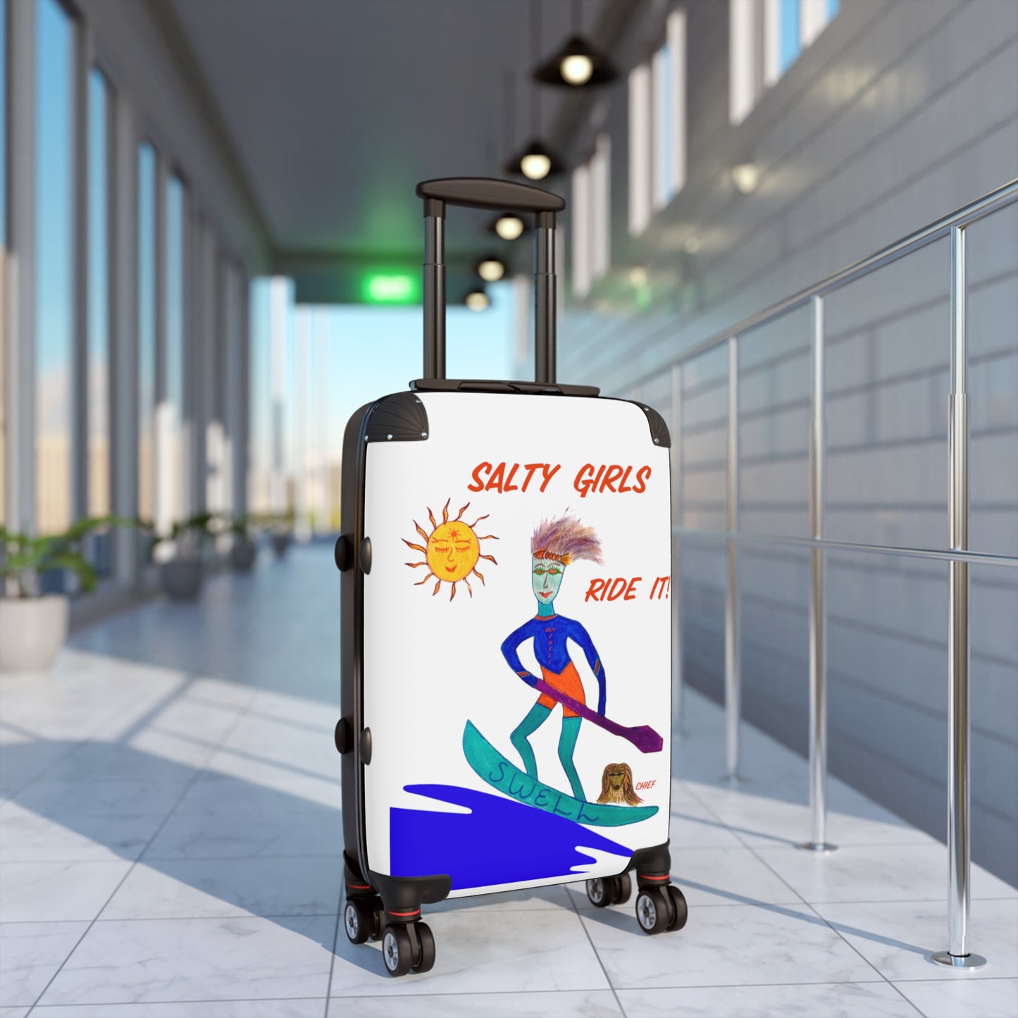 Salty Girls "Ride It!" - Small Weekender Suitcase
