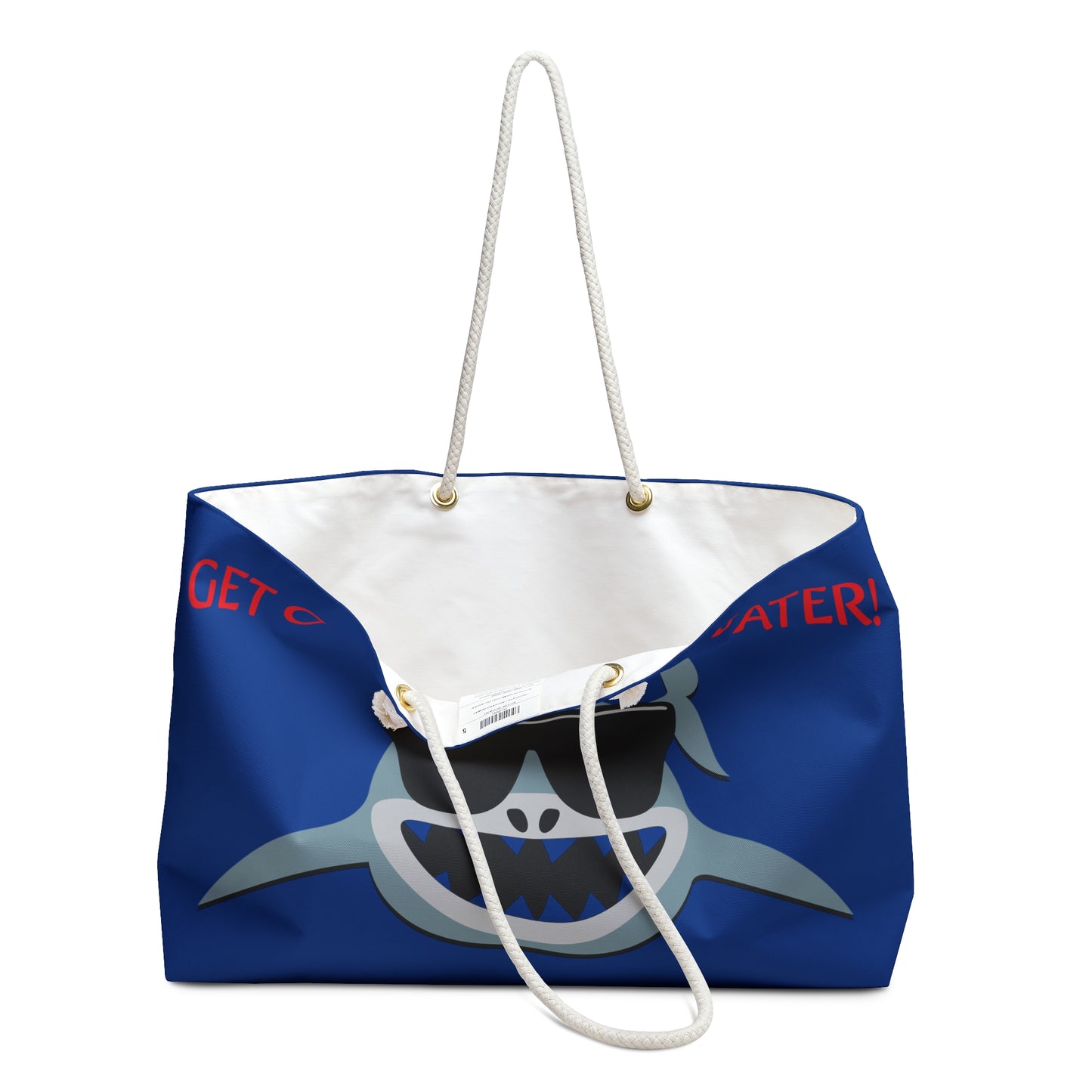 "Get Out of The Water!" Beach Tote Bag