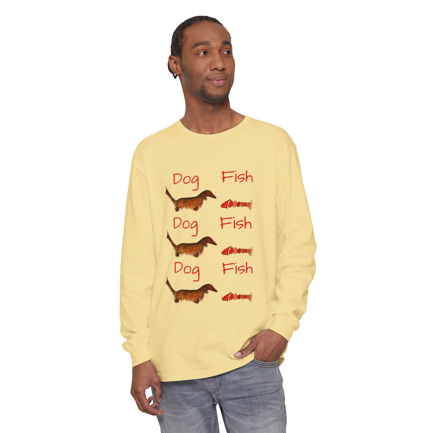 "Dog-Fish"- Long Sleeve T-Shirt