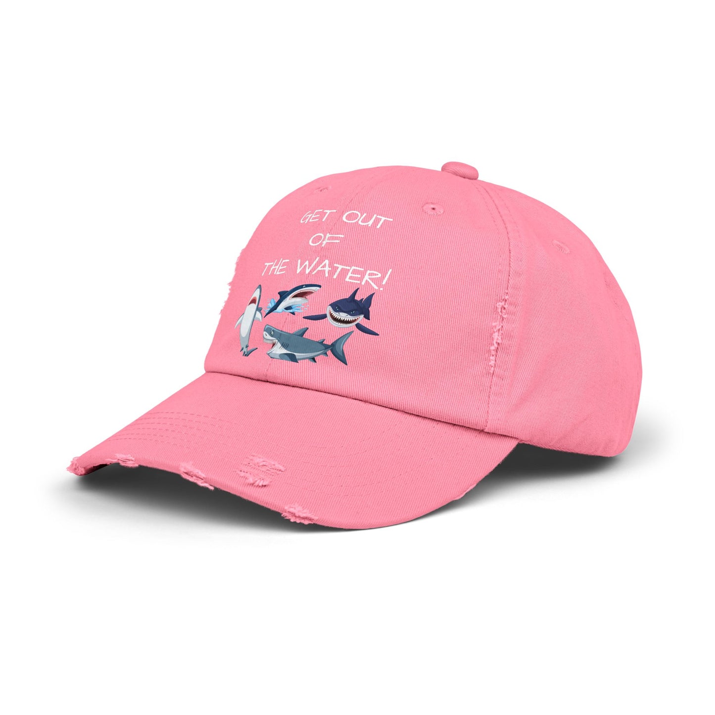 'Get Out of the Water!' Cap in Pink