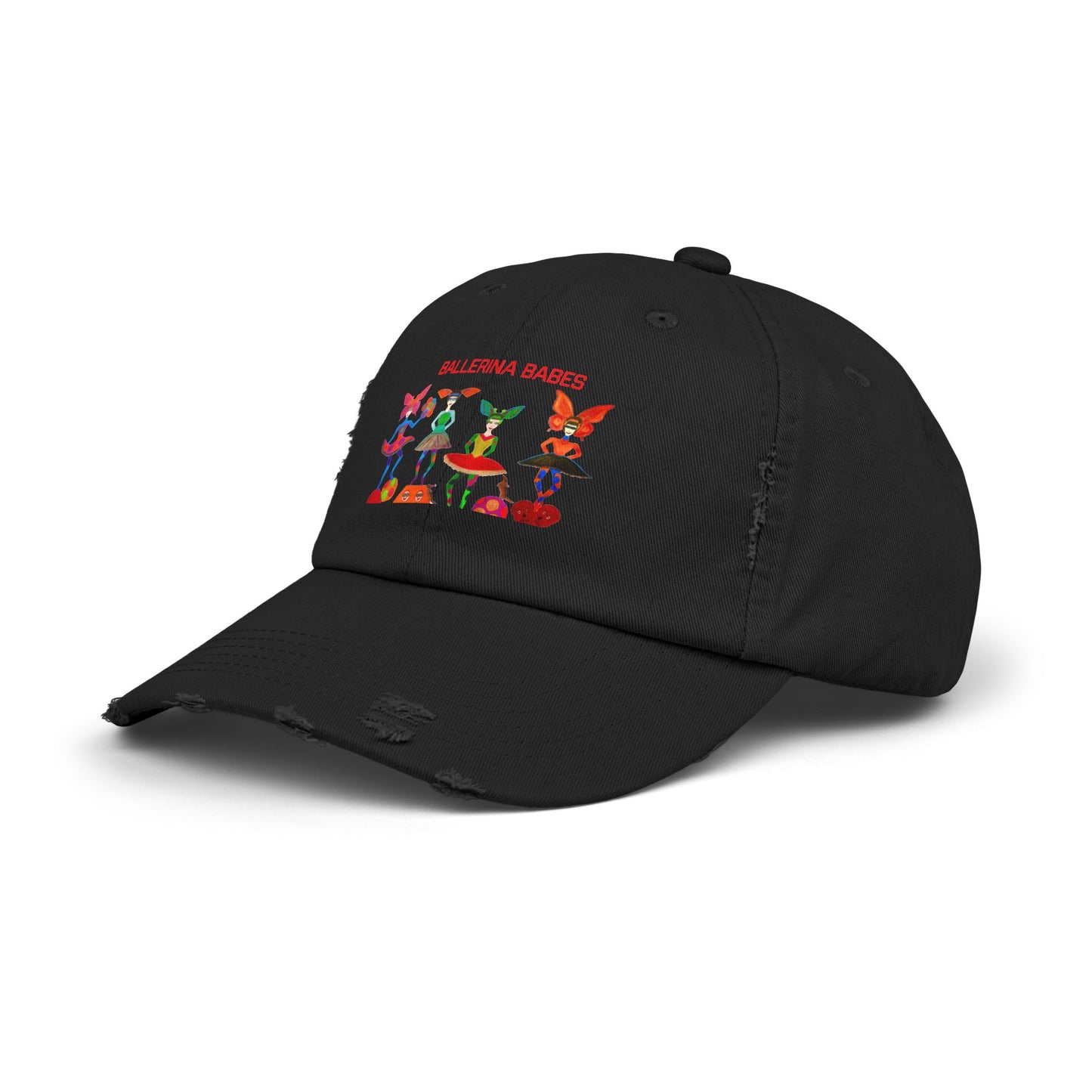 Ballerina Babes Unisex Distressed Cap