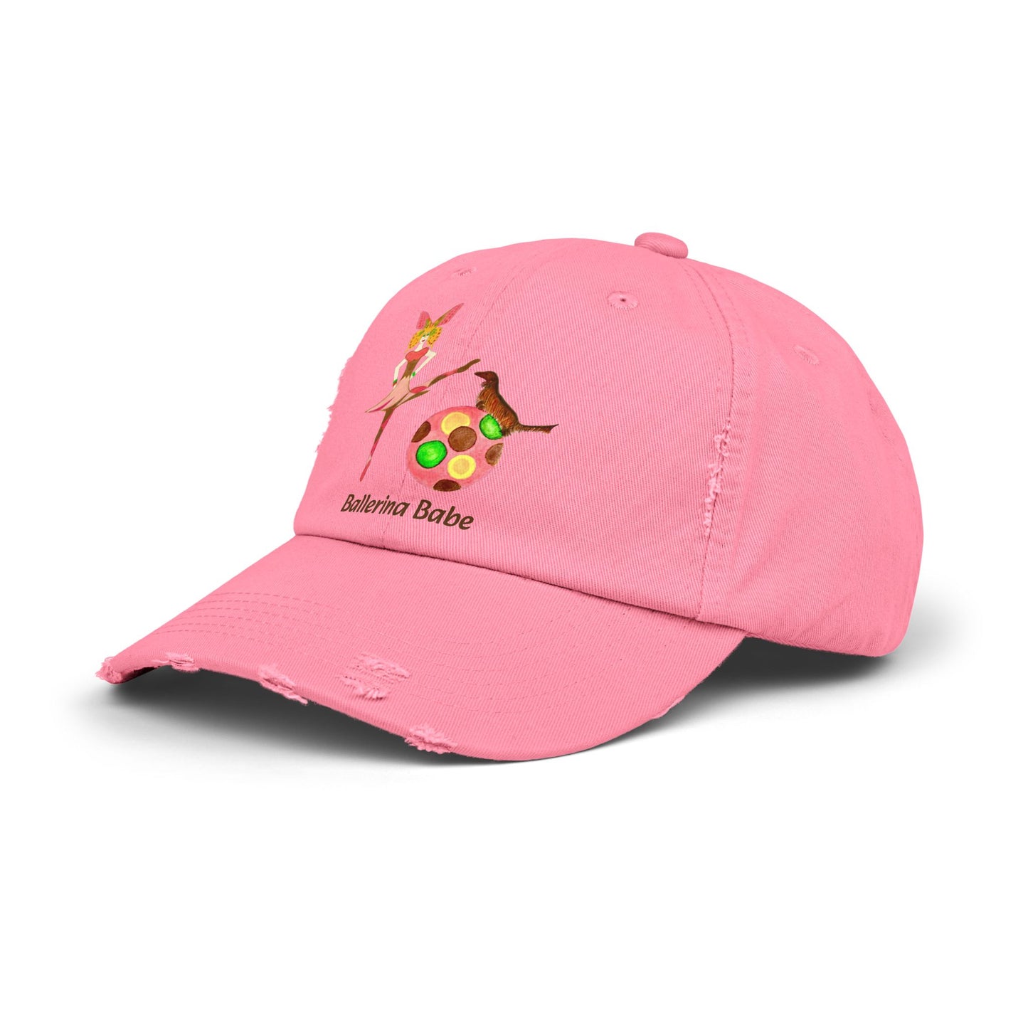 Ballerina Babe (Tia) Unisex Distressed Cap