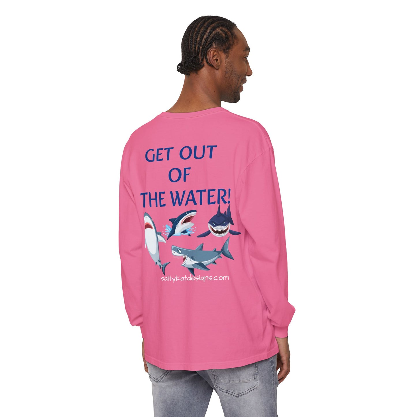 GET OUT OF THE WATER! Adult Unisex Long Sleeve T-Shirt