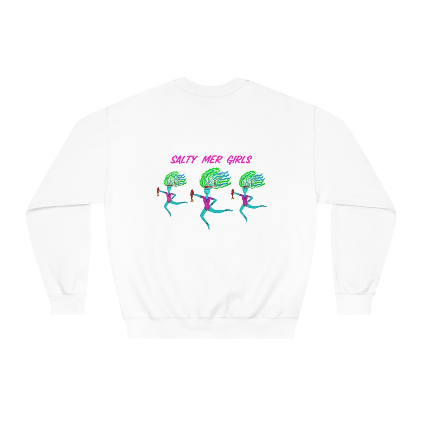 Salty Mer Girls - Adult Unisex DryBlend® Crewneck Sweatshirt