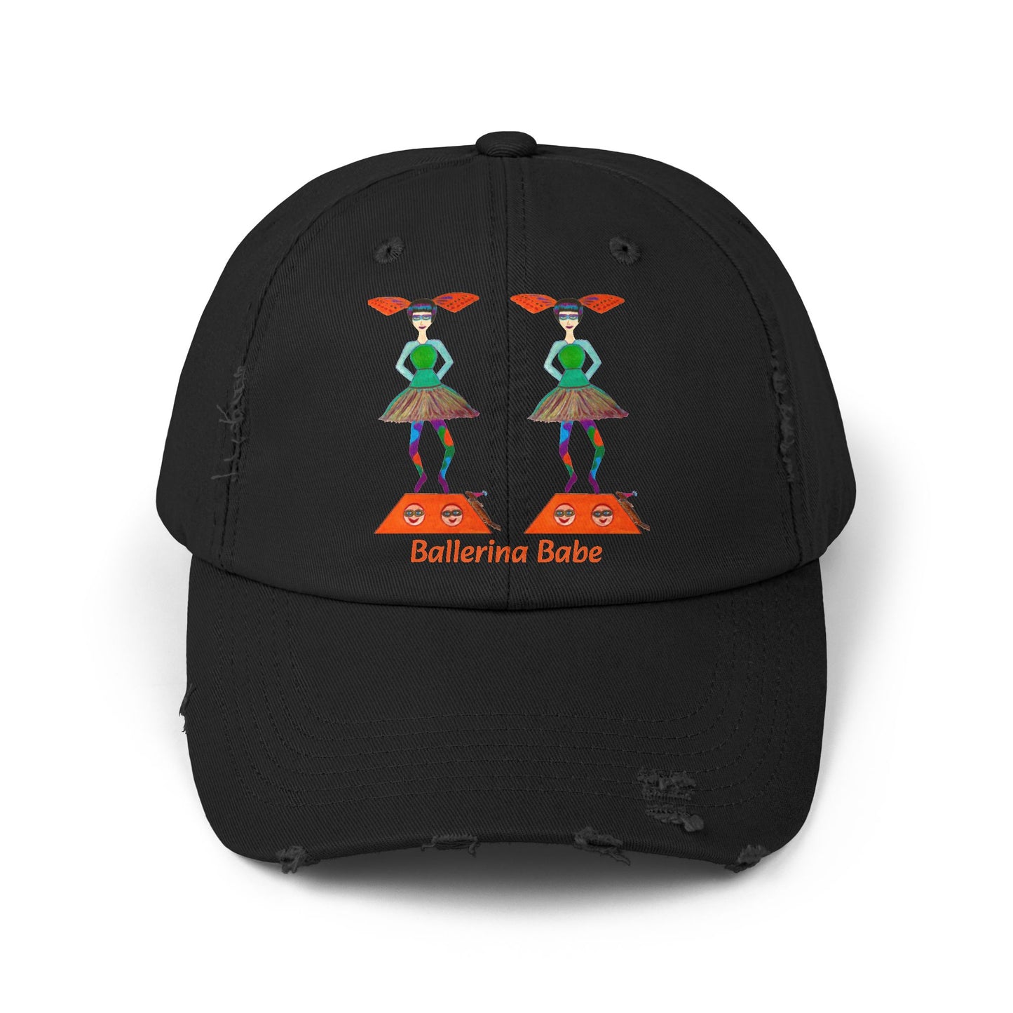 Ballerina Babe (Gia) Unisex Distressed Cap