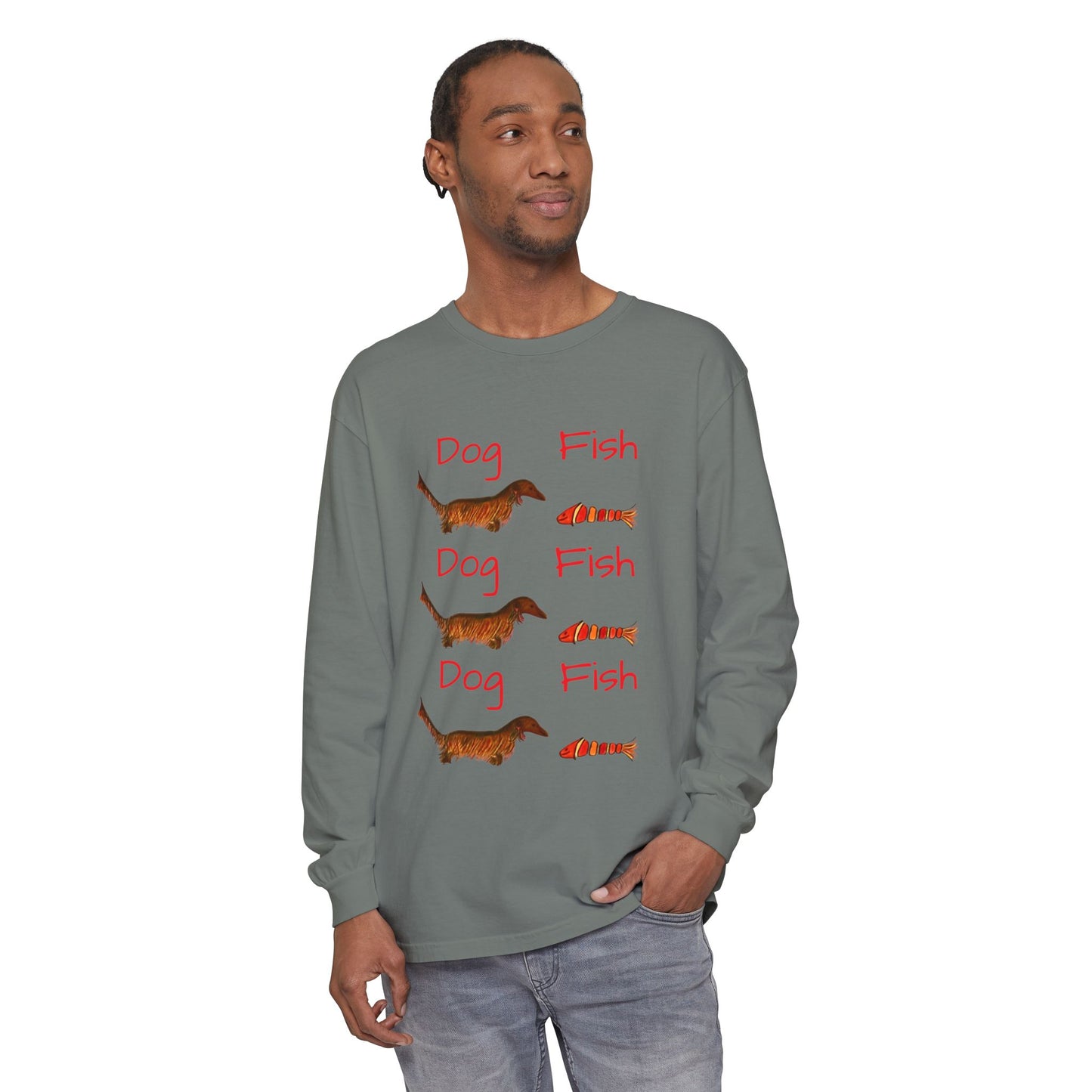 "Dog-Fish"- Long Sleeve T-Shirt