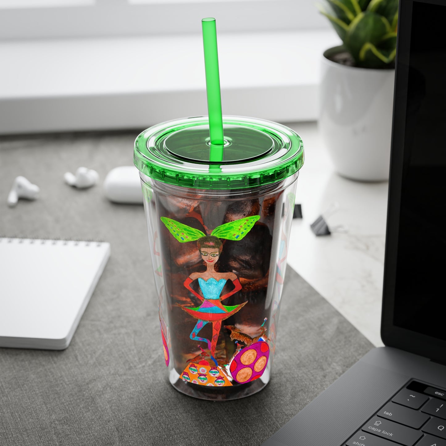 Ballerina Babes - (Sia) Sunsplash Tumbler with Straw, 16oz