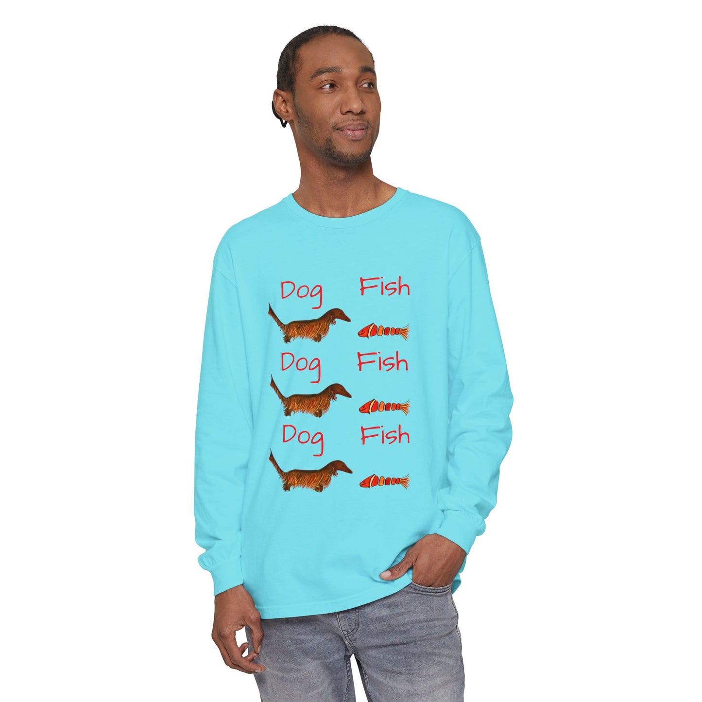 "Dog-Fish"- Long Sleeve T-Shirt