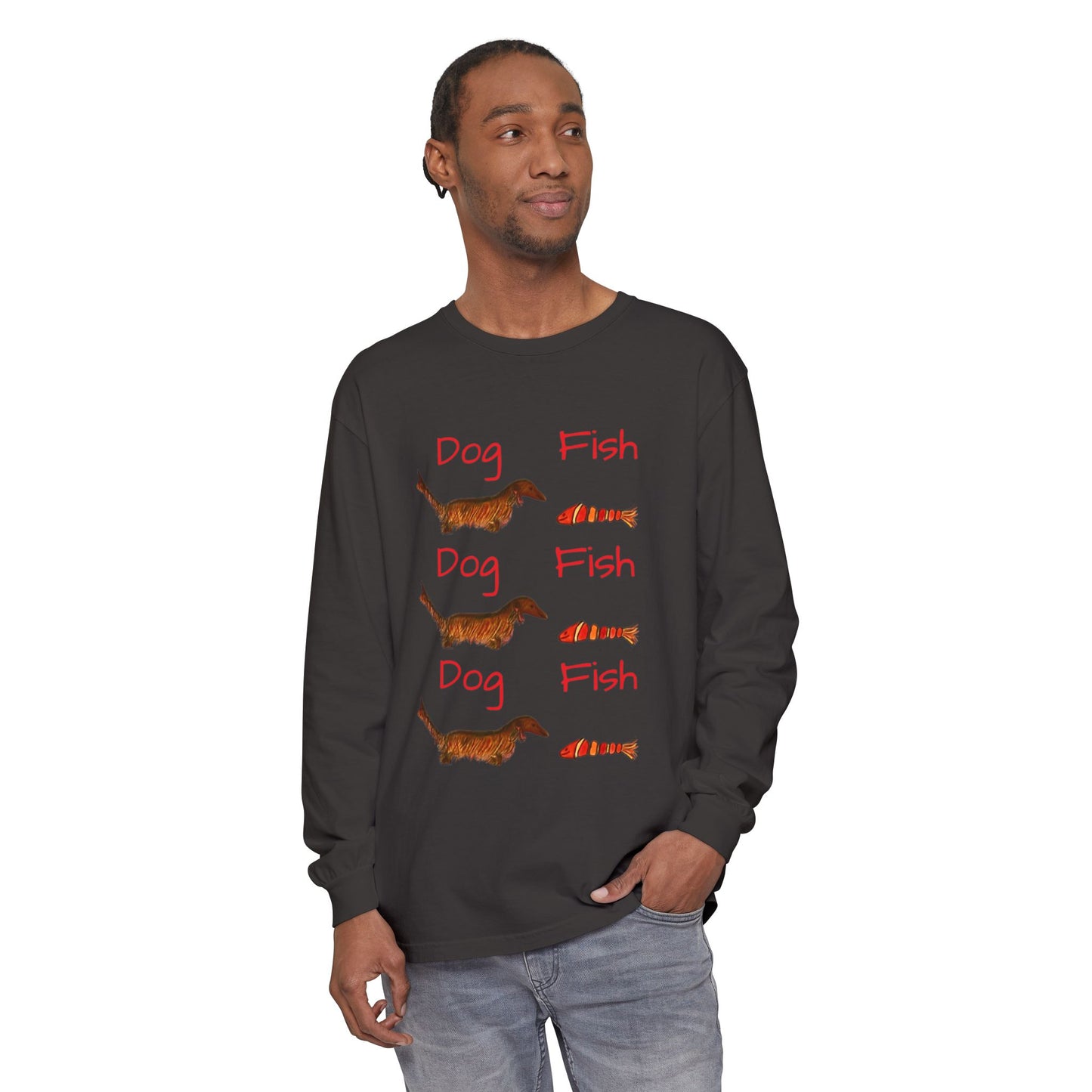 "Dog-Fish"- Long Sleeve T-Shirt