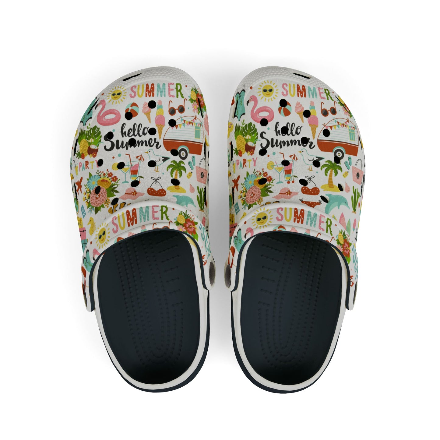 Hello Summer Foam Crocs for Kids!