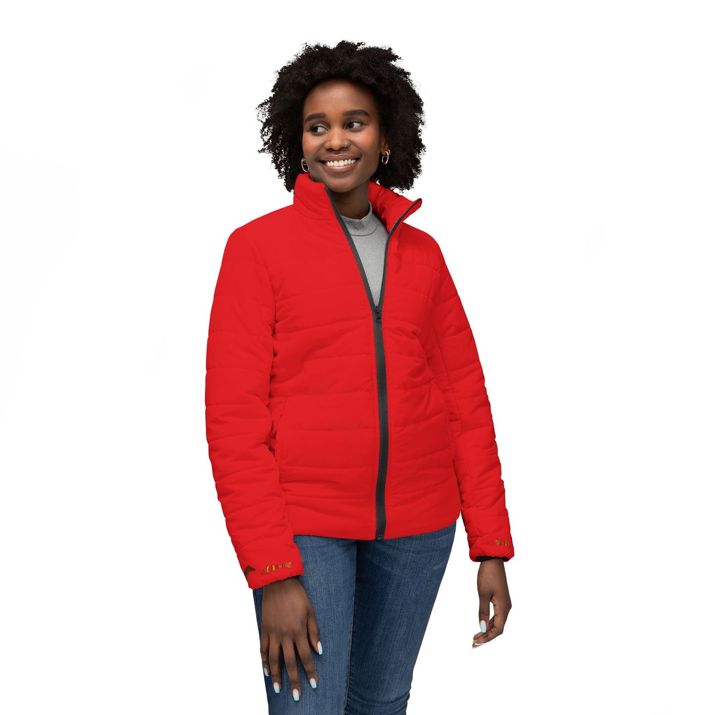 Fifi Dachsund and The Fish! Women’s Puffer Jacket