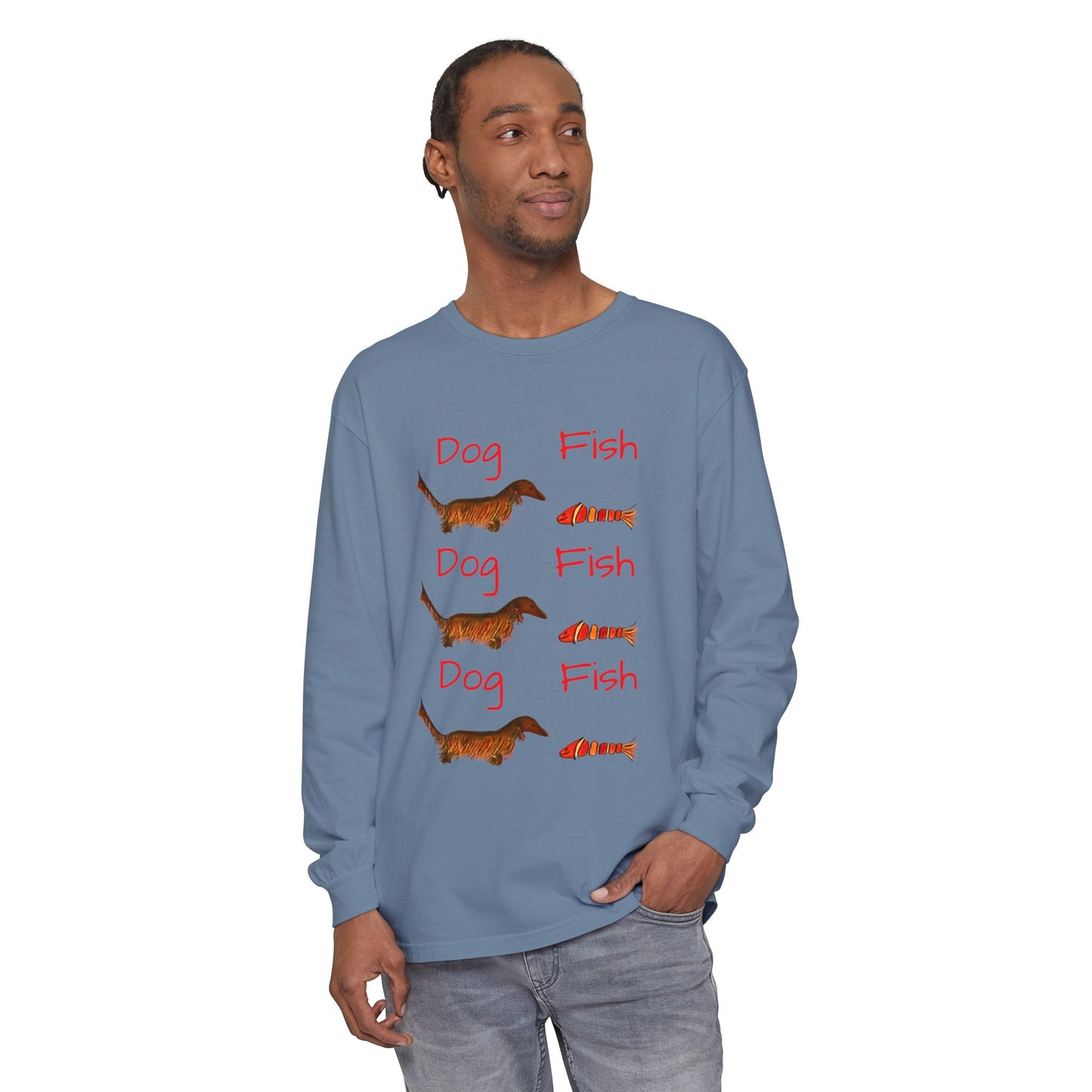 "Dog-Fish"- Long Sleeve T-Shirt