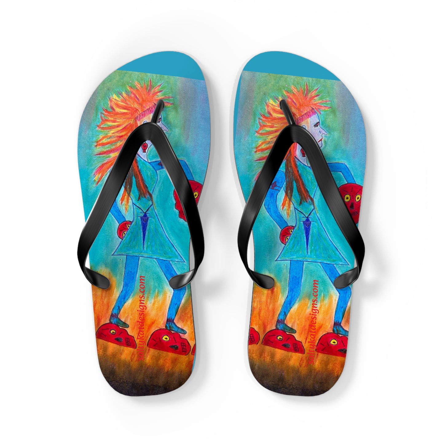 Super Heroine "Fire Walker" - Flip Flops (M)