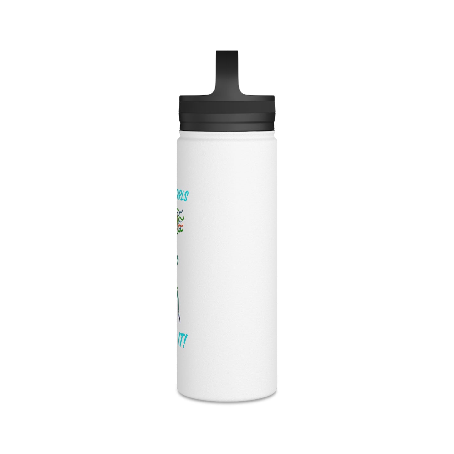 Salty Girls - "Salt It!" Stainless Steel Water Bottle, Handle Lid