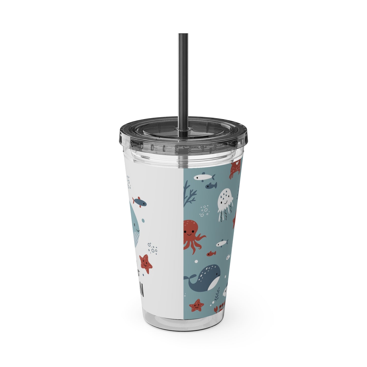 Tiny Whales and Fish Tumbler