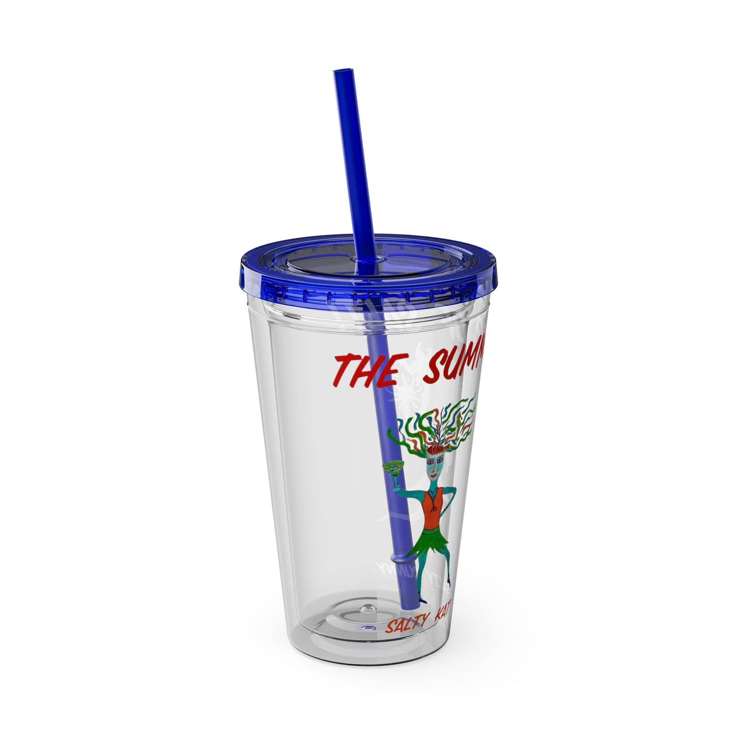 The Summer of Salt - Sunsplash Tumbler with Straw, 16oz