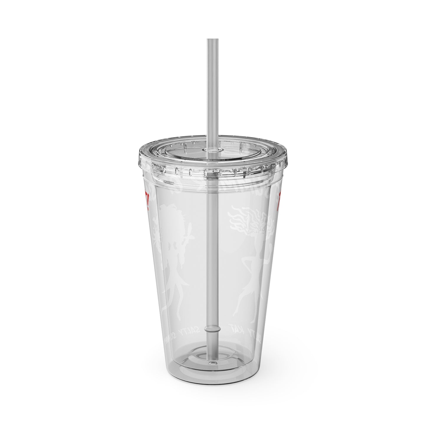 The Summer of Salt - Sunsplash Tumbler with Straw, 16oz