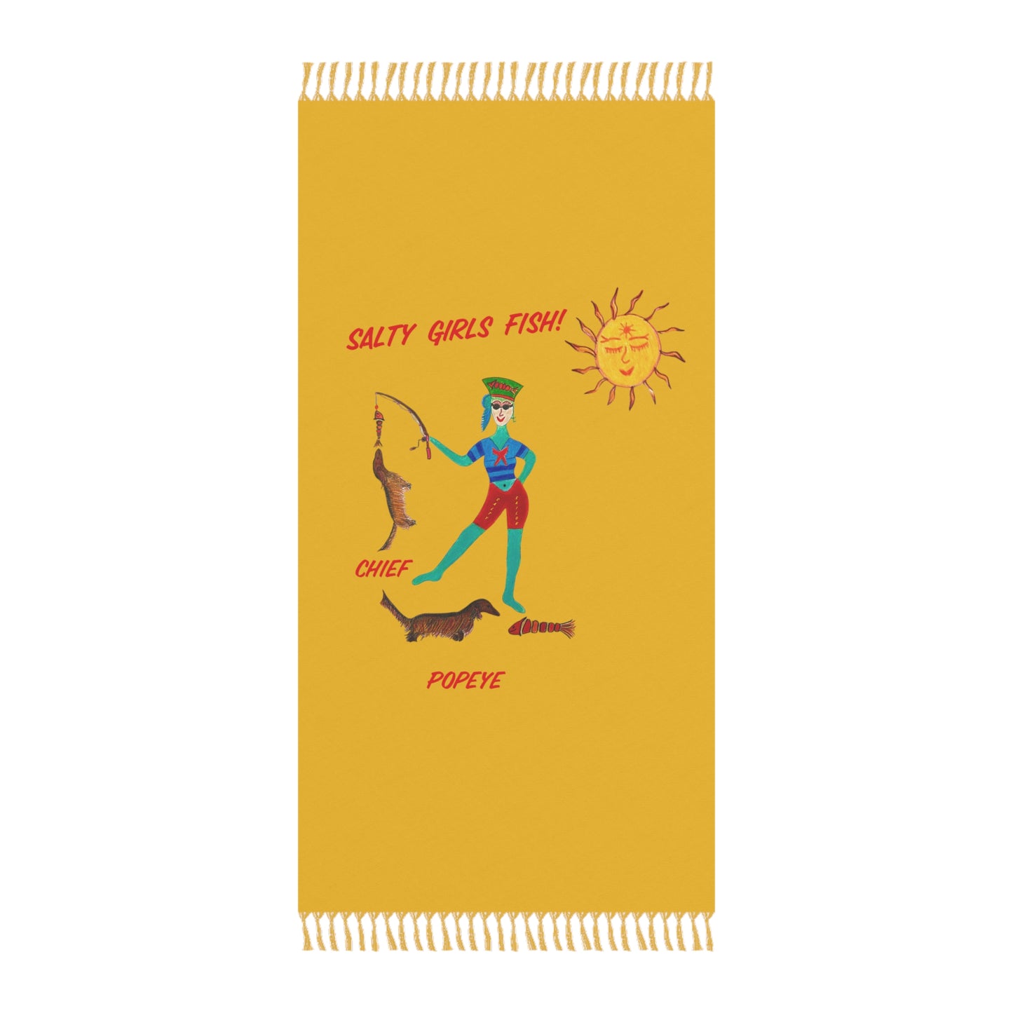 Salty Girls "Fish!" - Boho Beach Cloth