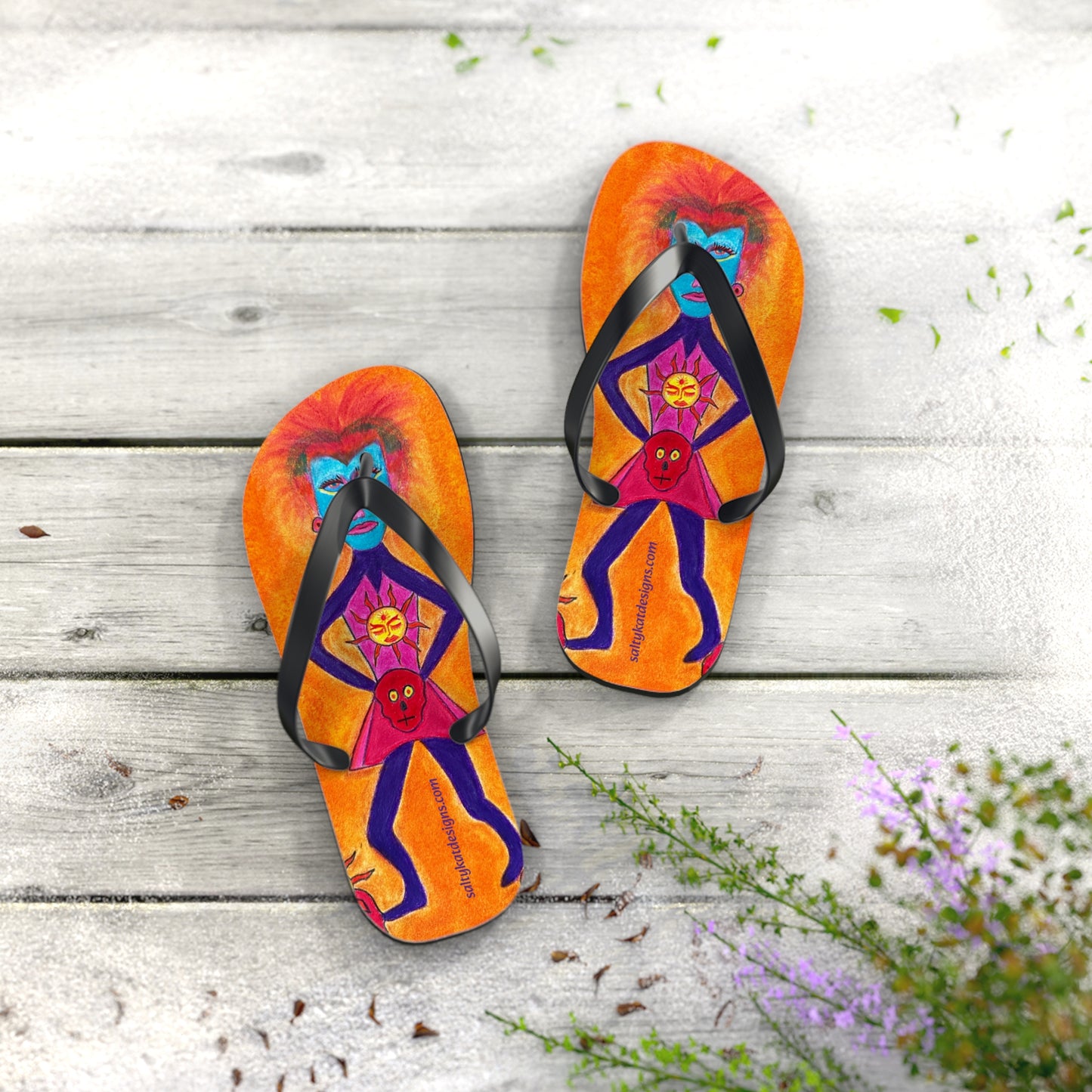 Super Heroine "Burst" - Flip Flops (M) 9-10