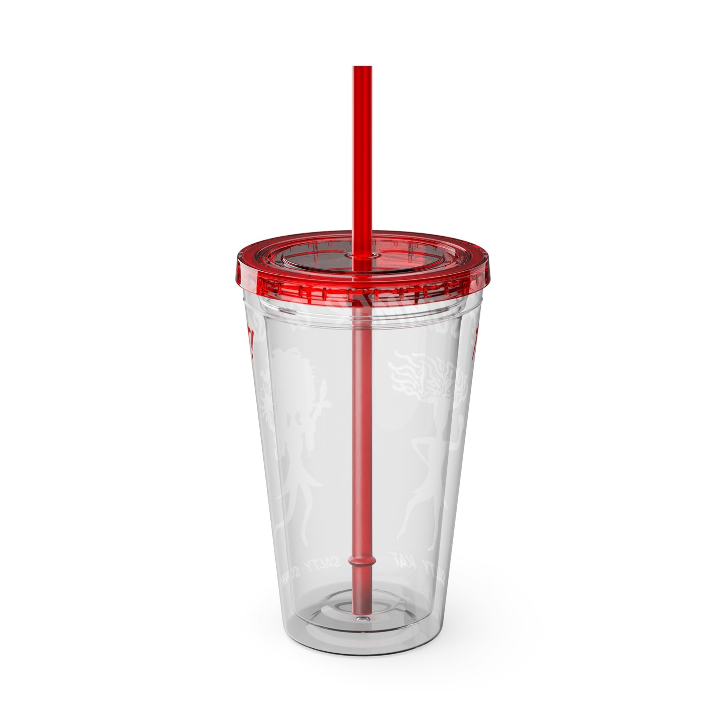 The Summer of Salt - Sunsplash Tumbler with Straw, 16oz