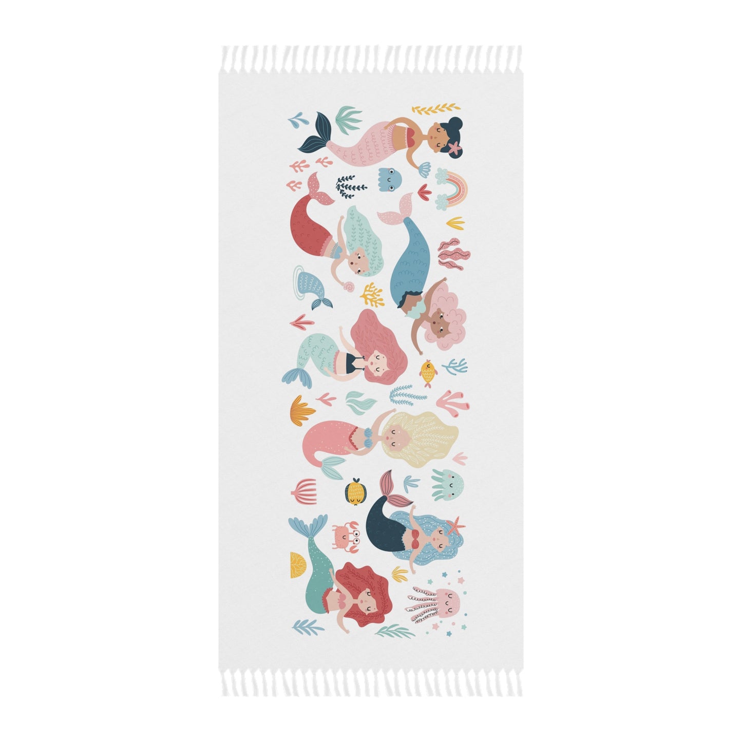 Baby Mermaids Boho Beach Towel