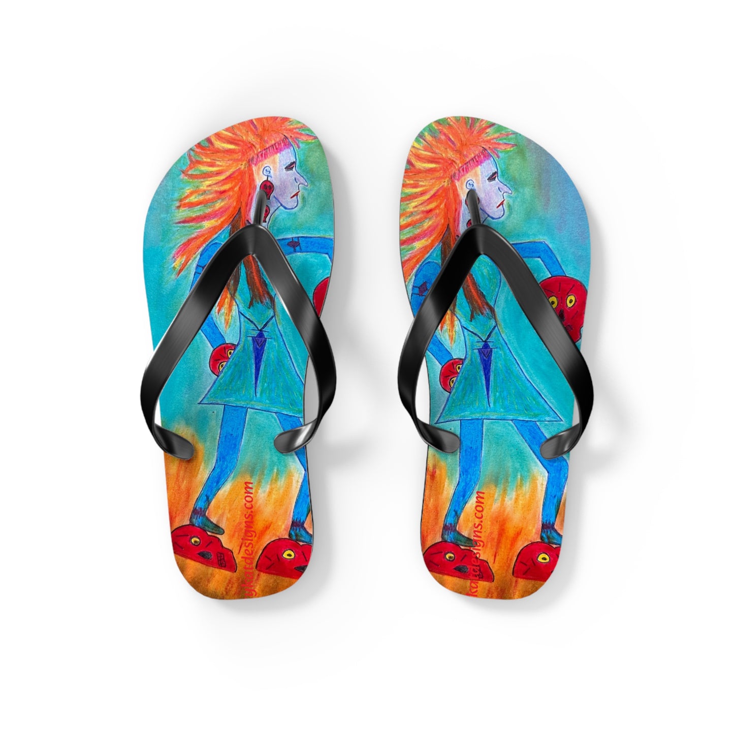 Super Heroine "Fire Walker" - Flip Flops (L) 11-12