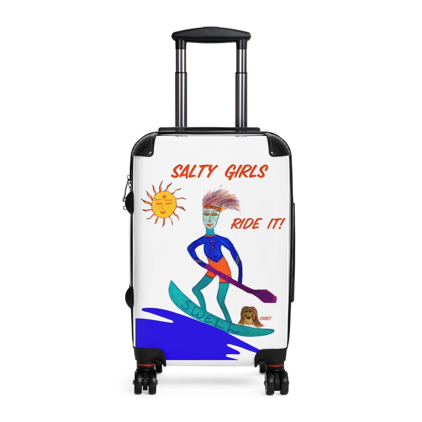 Salty Girls "Ride It!" - Small Weekender Suitcase