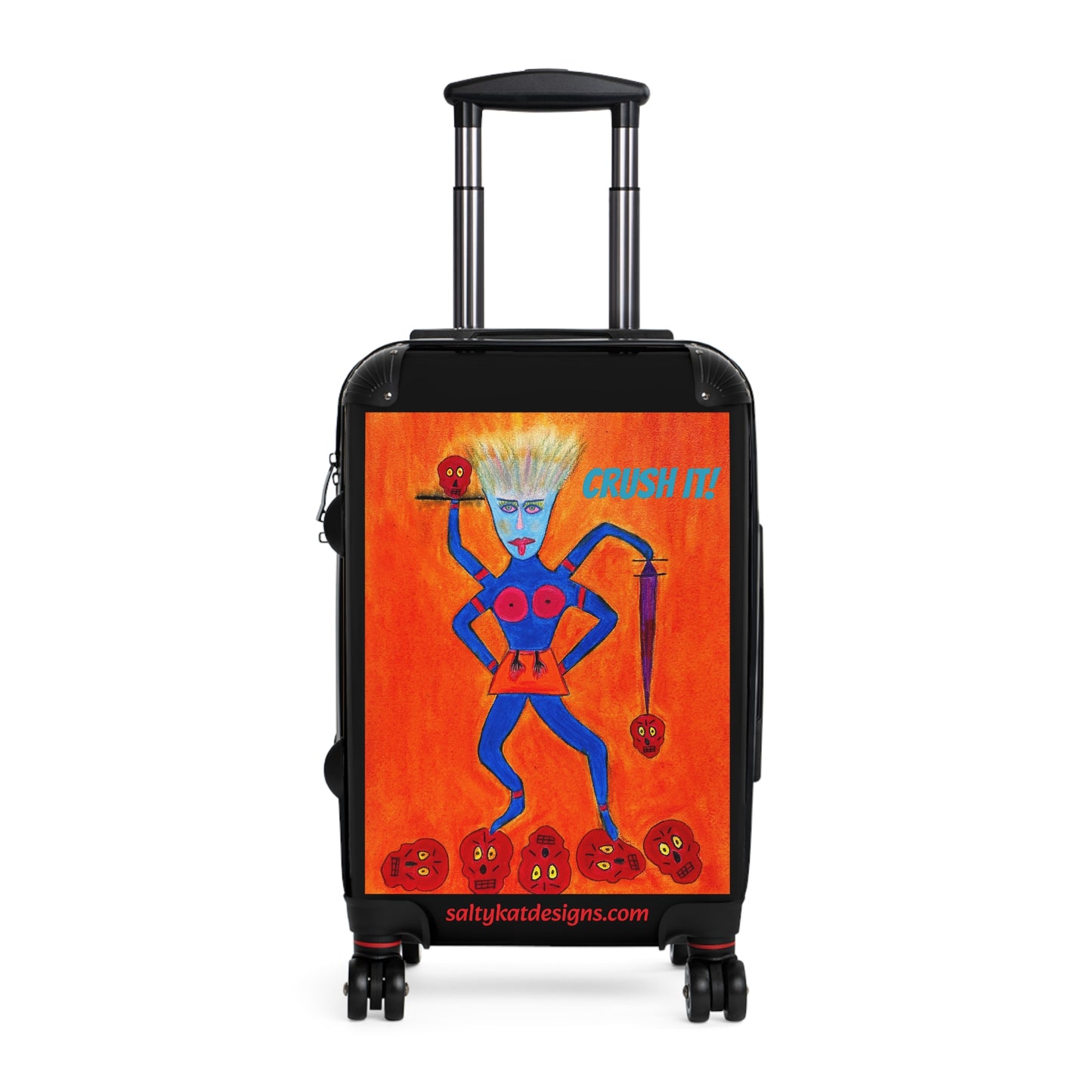 Super Heroine "Crush It" - Small Weekender Suitcase