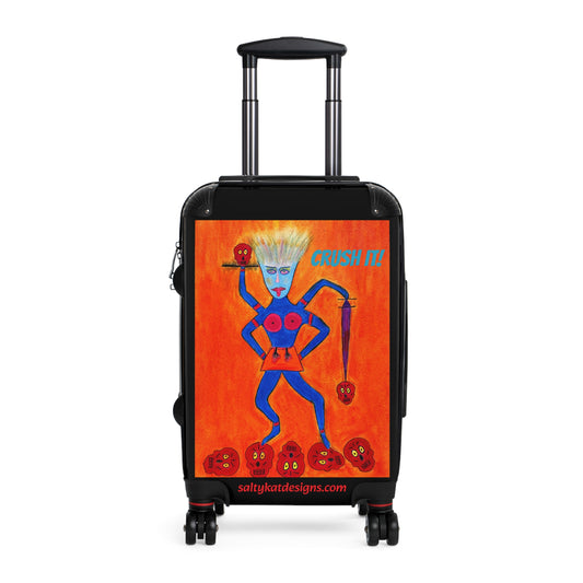 Super Heroine "Crush It" - Small Weekender Suitcase