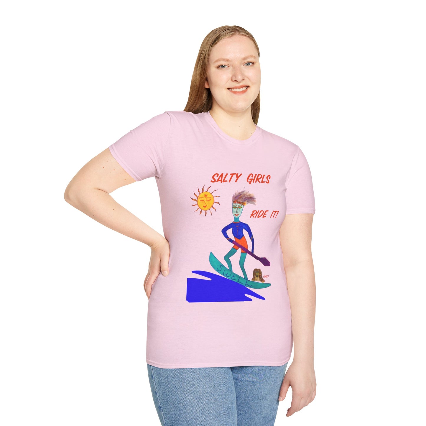 Salty Swell and Chief - "Ride it!" Adult Unisex T