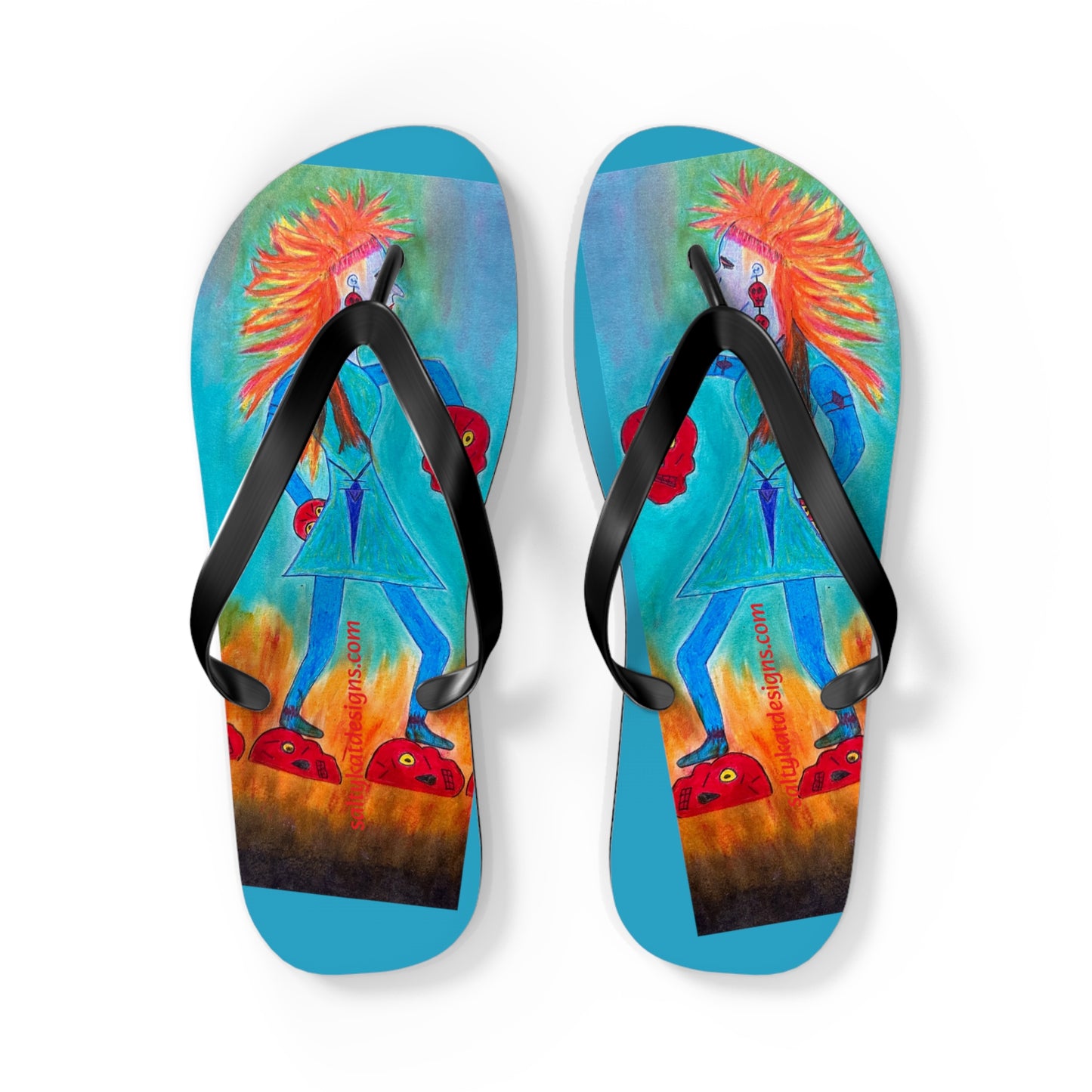 Super Heroine "Fire Walker" - Flip Flops (S)