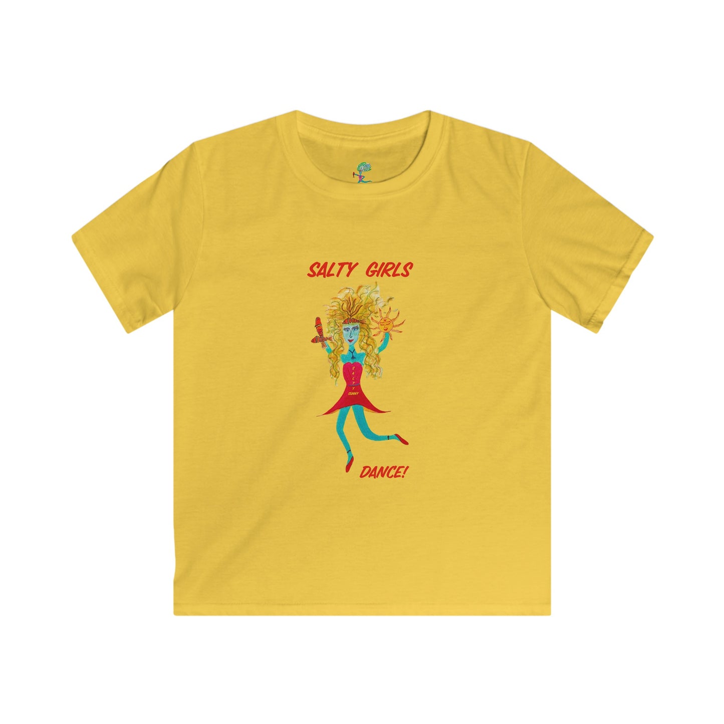 Salty Girls Dance! Kids Unisex Softstyle Tee