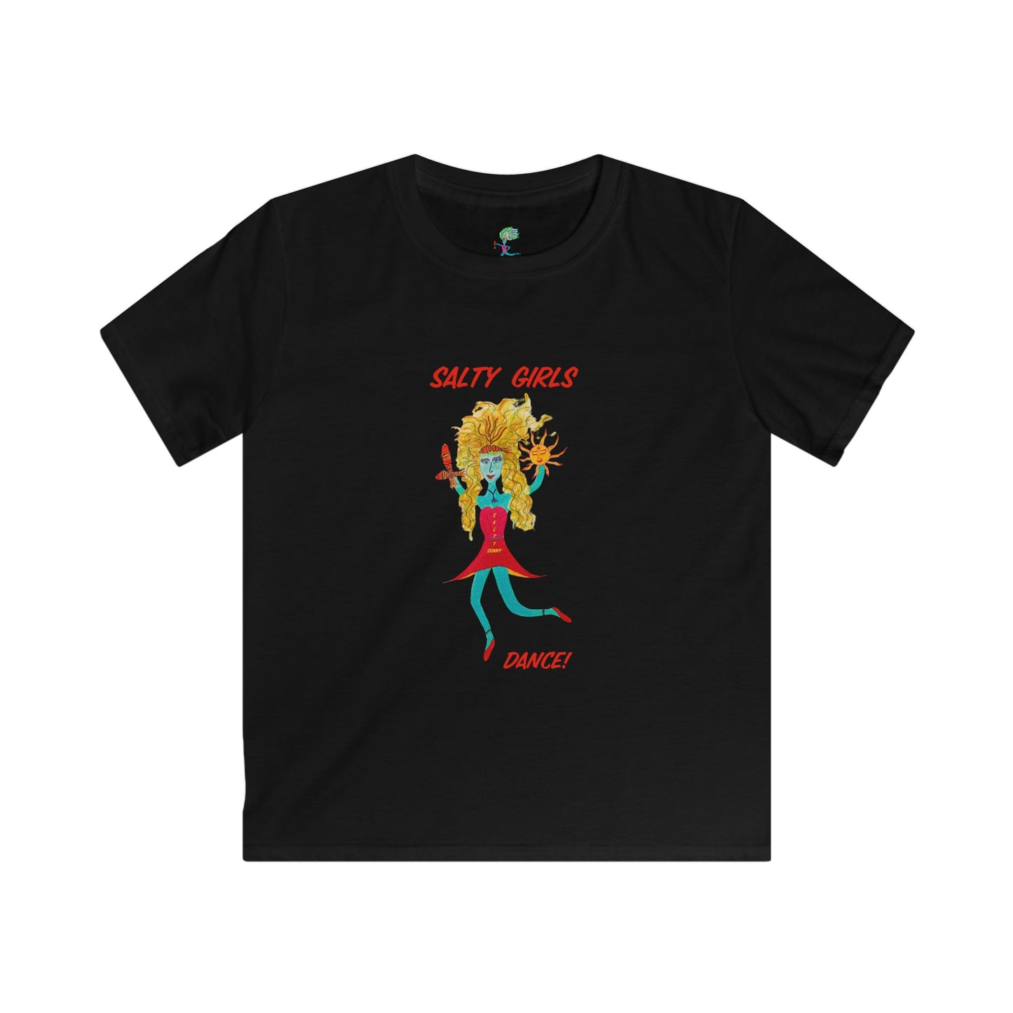 Salty Girls Dance! Kids Unisex Softstyle Tee