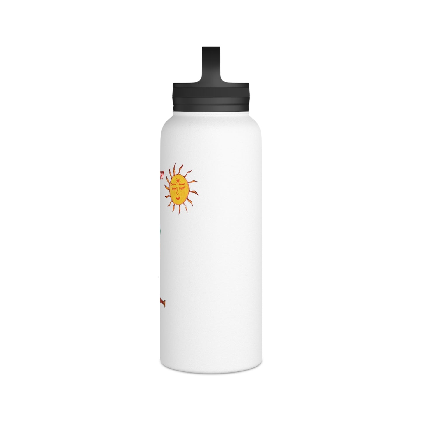 Salty Girls - "Fish!" - Stainless Steel Water Bottle, Handle Lid