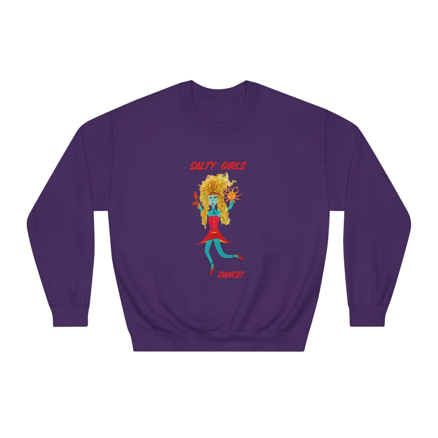 Salty Girls "Dance!" - Adult Unisex DryBlend® Crewneck Sweatshirt