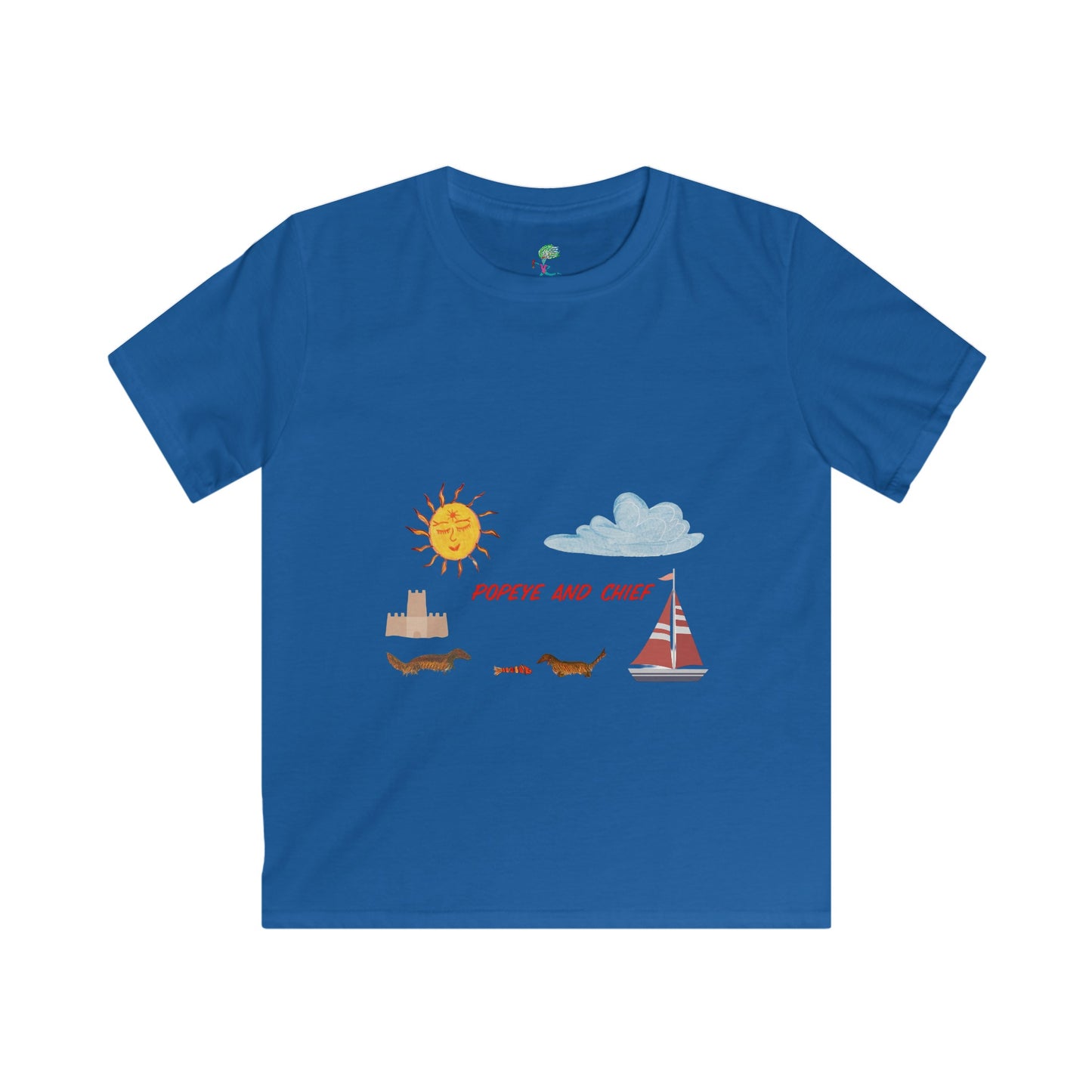 Popeye and Chief Kids Softstyle Tee