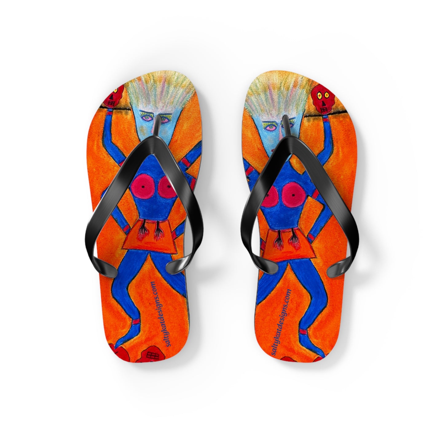 Super Heroine "CRUSH" - Flip Flops (L) 11-12