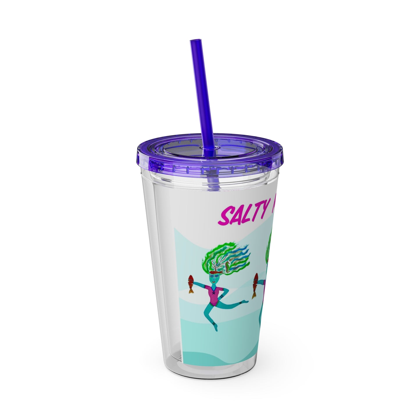 Salty Mer Girls - Sunsplash Tumbler with Straw, 16oz