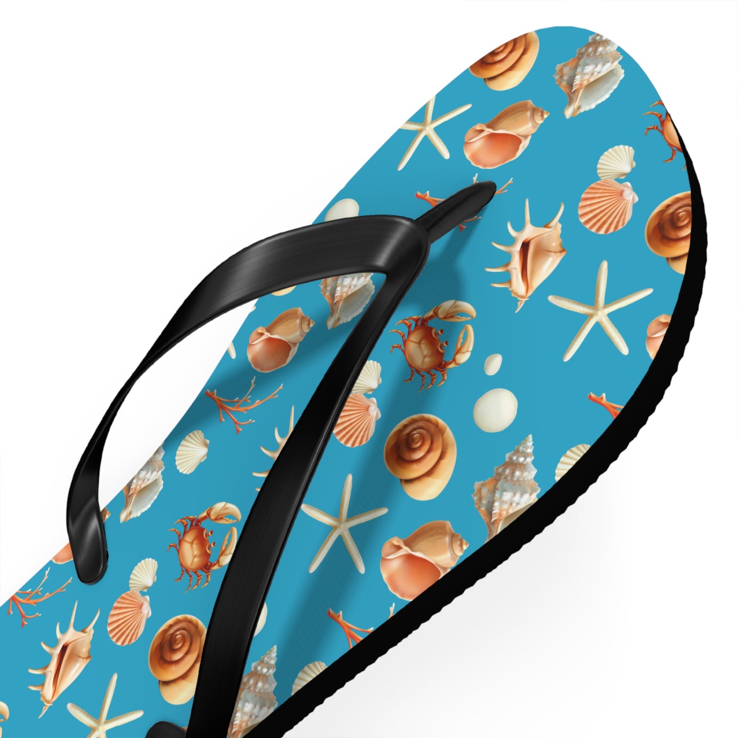 Sea Shells by the Seashore Flip Flops (M = 9/10 US)