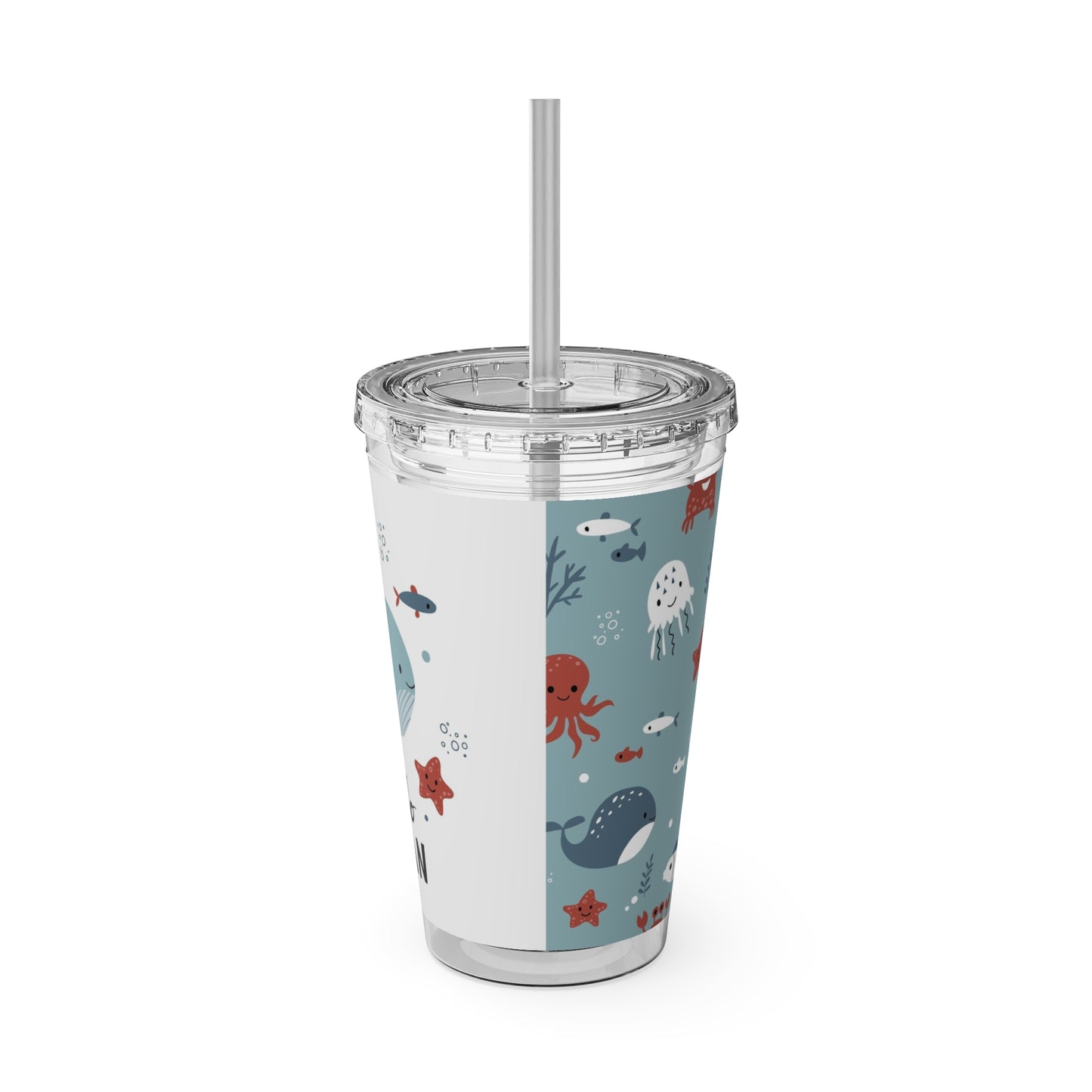 Tiny Whales and Fish Tumbler