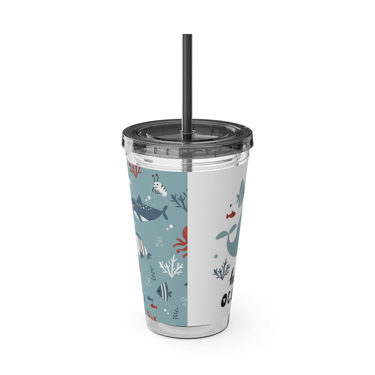 Tiny Whales and Fish Tumbler