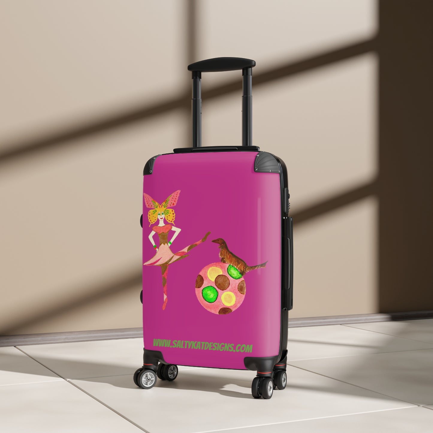 Ballerina and Dancing Dachsund Suitcase