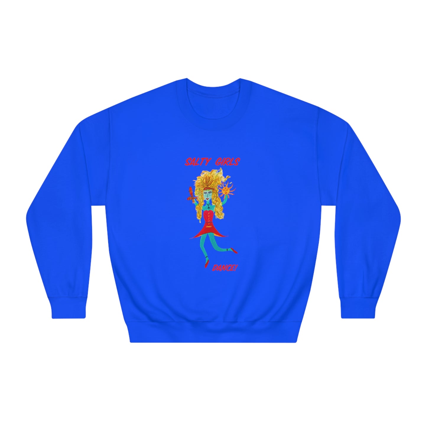 Salty Girls "Dance!" - Adult Unisex DryBlend® Crewneck Sweatshirt