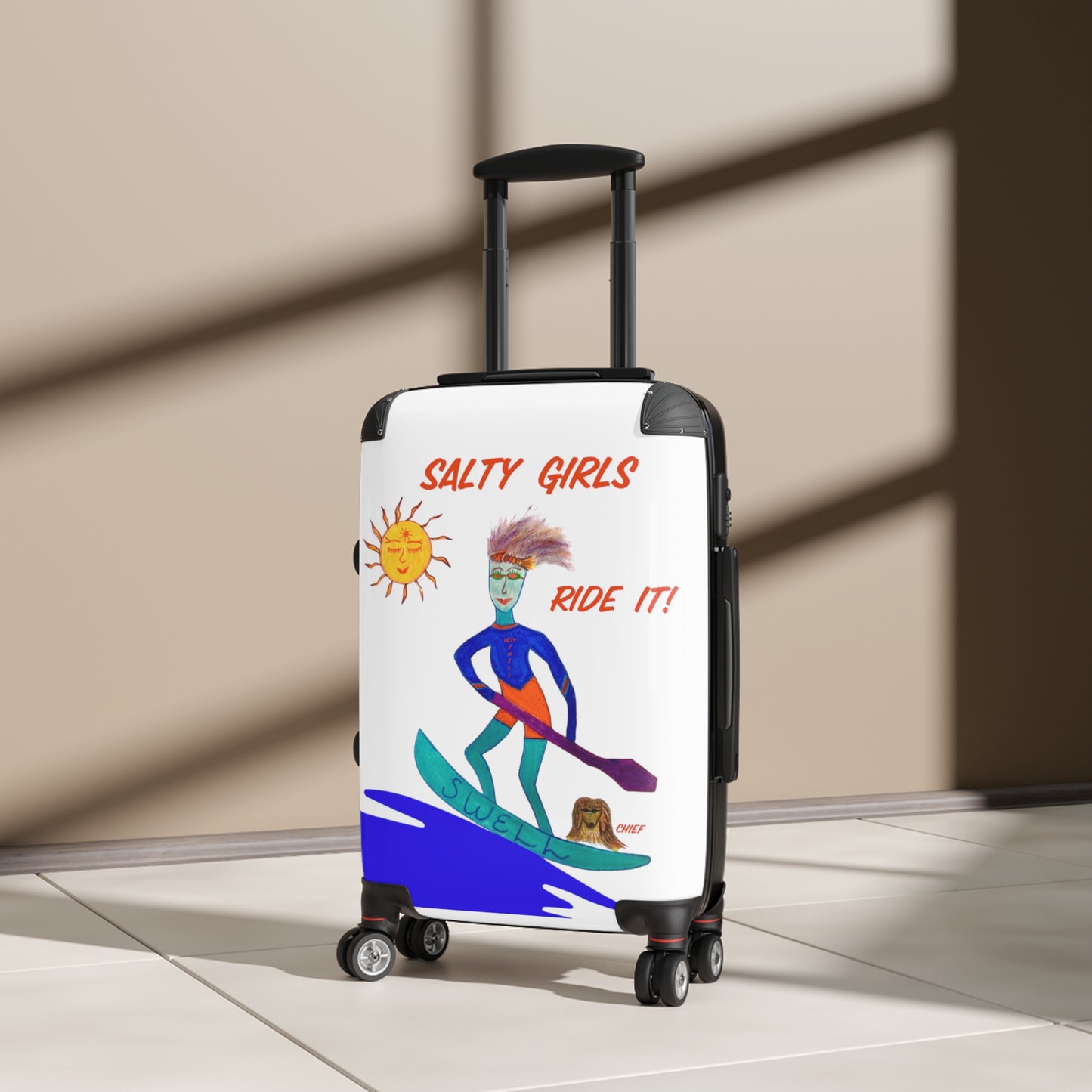 Salty Girls "Ride It!" - Small Weekender Suitcase