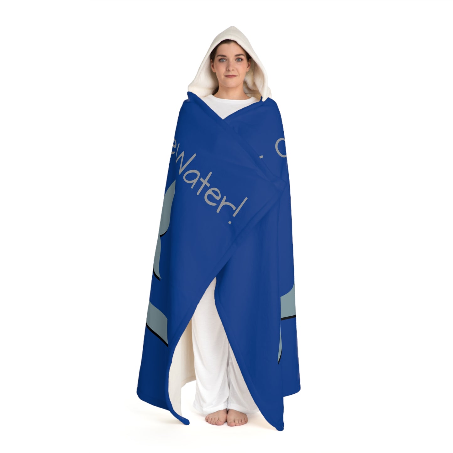 Get Out Of The Water!  - Hooded Sherpa Fleece Blanket