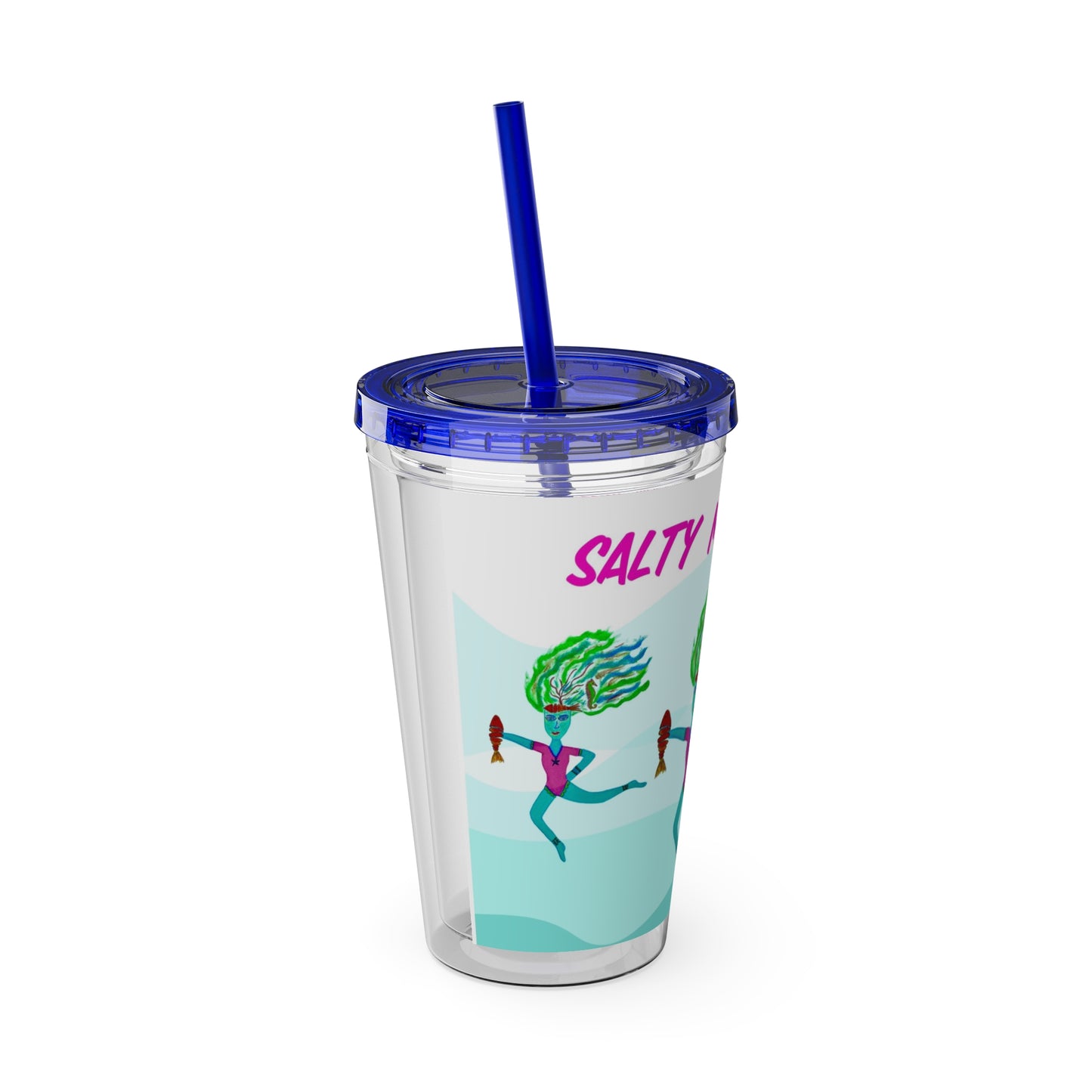 Salty Mer Girls - Sunsplash Tumbler with Straw, 16oz